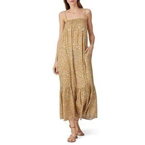 Show Me Your MuMu Mustard Spotted Maxi Dress